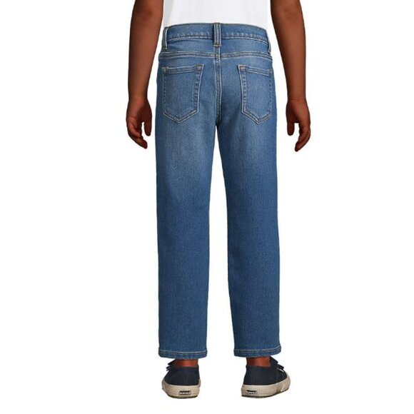 Boys Iron Knee Stretch 5 Pocket Pants Size 8 Slim Fit - Dark Wash - Picture 2 of 4